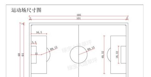 足球场地标准尺寸长宽多少米 (图2)
